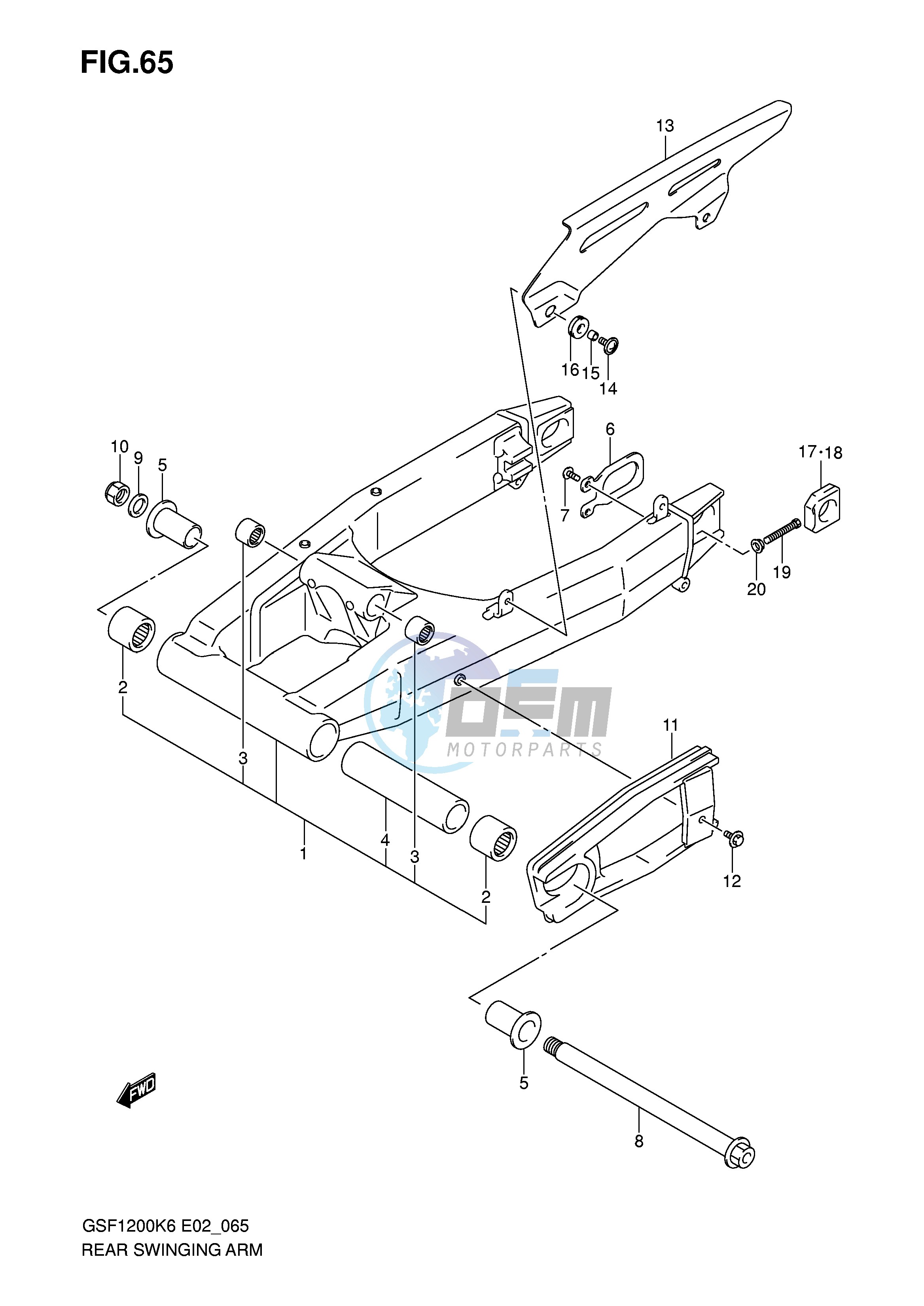 REAR SWINGING ARM