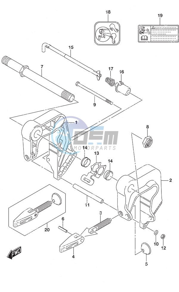 Clamp Bracket w/Remote Control