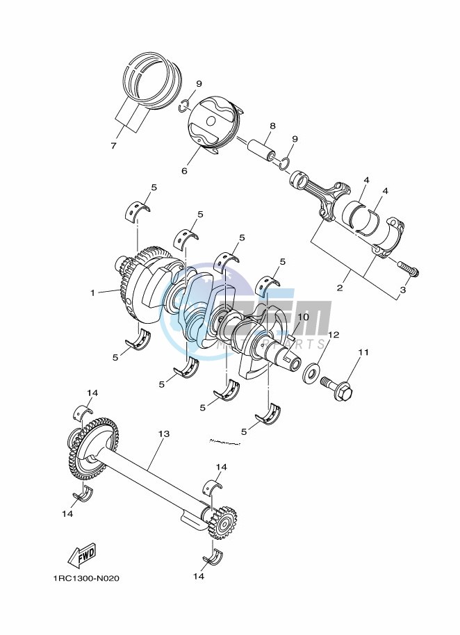 CRANKSHAFT & PISTON