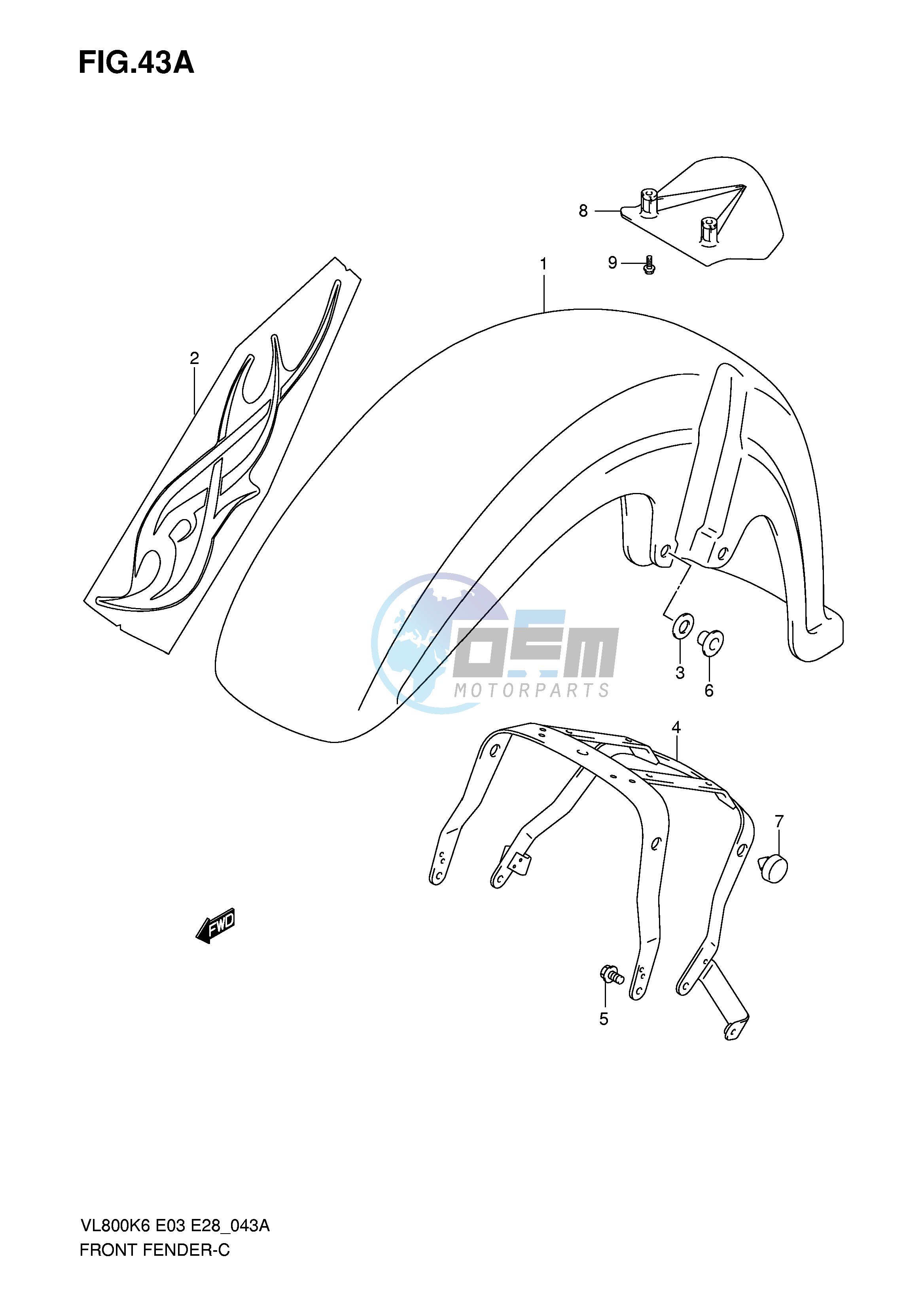 FRONT FENDER (VL800CK7)