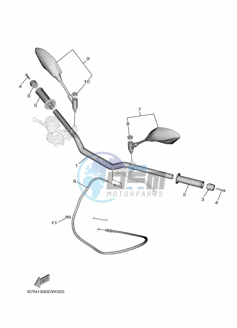 STEERING HANDLE & CABLE