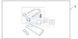 CBR600RRA UK - (E / 3E) drawing U-LOCK