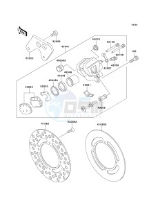 KX 100 C [KX100] (C1-C3) [KX100] drawing REAR BRAKE