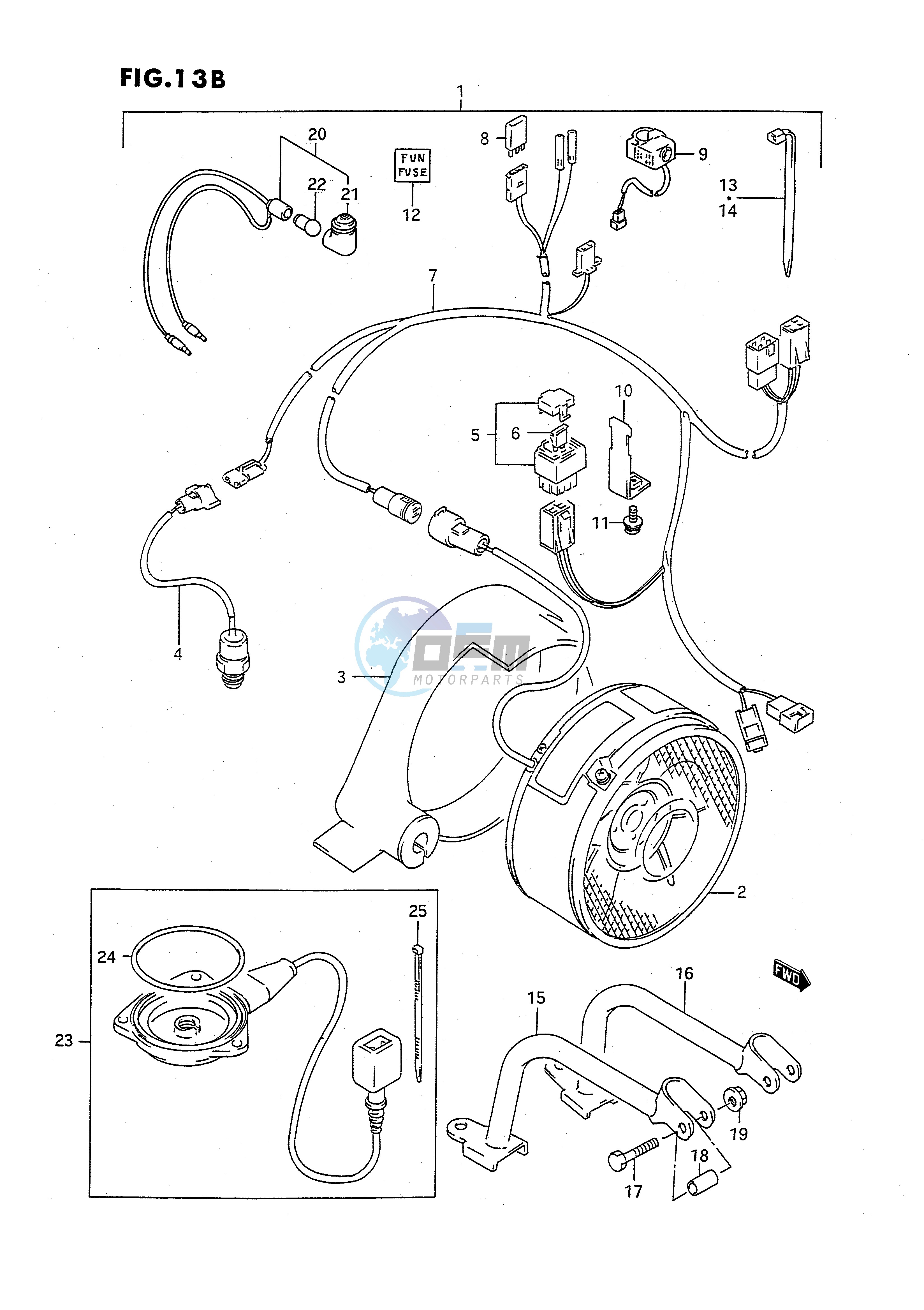 COOLING FAN (MODEL N P R S:OPTIONAL)