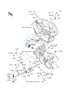 KVF 750 E [BRUTE FORCE 750 4X4I NRA OUTDOORS] (E8F-E9FA) E8F drawing OIL PUMP_OIL FILTER