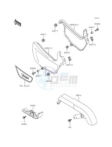 EN 500 A [VULCAN 500] (A6-A7) [VULCAN 500] drawing SIDE COVERS_CHAIN COVER-- EN500-A7- -