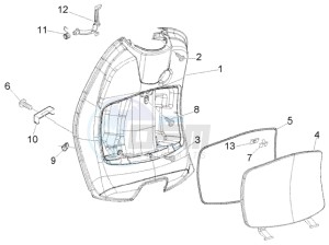 LX 50 2T drawing Front glove compartment