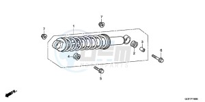 CRF70FC drawing REAR CUSHION