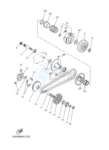 CW50 BOOSTER (2DW2 2DW2) drawing CLUTCH