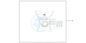 CBR1000RRC drawing TANK PAD