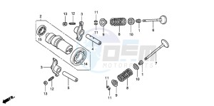 FES150 125 PANTHEON drawing CAMSHAFT/VALVE