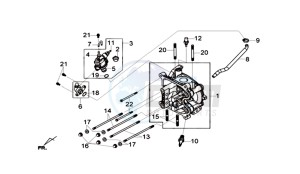 CRUISYM 125I ABS (L8 L9) EU EURO4 drawing CYLINDER HEAD