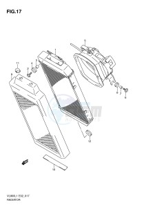 VL800 (E2) VOLUSIA drawing RADIATOR