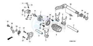 CRF250RC drawing GEARSHIFT DRUM