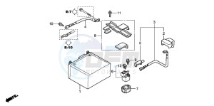 PES125 drawing BATTERY