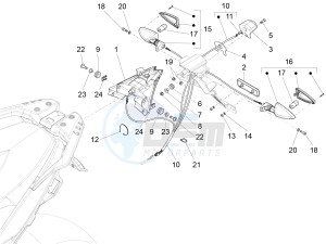 ETV Caponord 1200 drawing Tail light