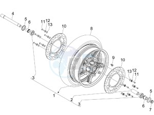 GP 800 drawing Front wheel