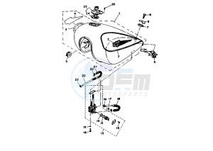 XV VIRAGO 750 drawing FUEL TANK