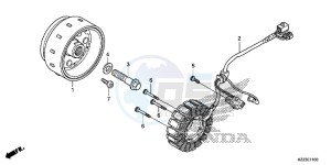 CRF250LE CRF250L Korea - (KO) drawing GENERATOR