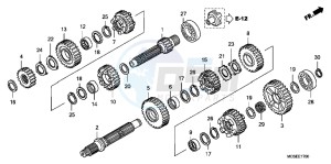 ST1300AE Pan Europoean - ST1300 UK - (E) drawing TRANSMISSION