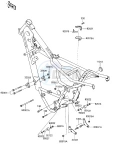 KX 125 C [KX125L] (C1) [KX125L] drawing FRAME FITTINGS