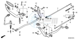 VT750C9 Korea - (KO) drawing PEDAL (KO)