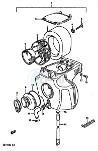 DR125S (F-H-J) drawing AIR CLEANER