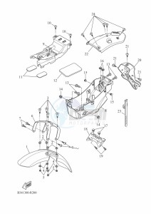 XSR700 MTM690D-U (BCP1) drawing FENDER