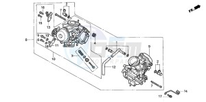 VT1100C2 drawing CARBURETOR (ASSY.)