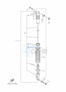 YZ85LW YZ85 (B0GB) drawing REAR ARM & SUSPENSION