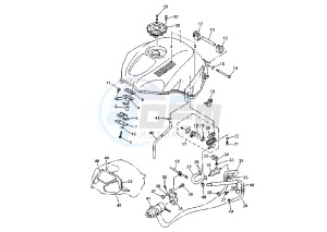 YZF R6 600 drawing FUEL TANK MY02