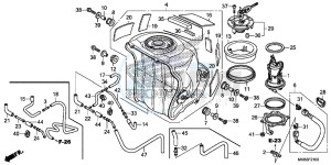 CBR1000SG CBR1000 - Fireblade SP Europe Direct - (ED) drawing FUEL TANK/ FUEL PUMP