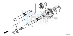 TRX420FPMD TRX420 Europe Direct - (ED) drawing FINAL SHAFT