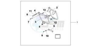 VT750CA9 Australia - (U / MME SPC) drawing SADDLEBAG MOUNT B