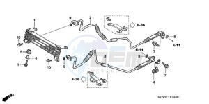 VFR800A9 ED / ABS MME TWO drawing OIL COOLER