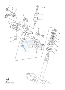 WR250X (32DP) drawing STEERING