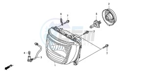 CB1300SA CB1300SUPERBOLD'OR drawing HEADLIGHT (CB1300S/SA)