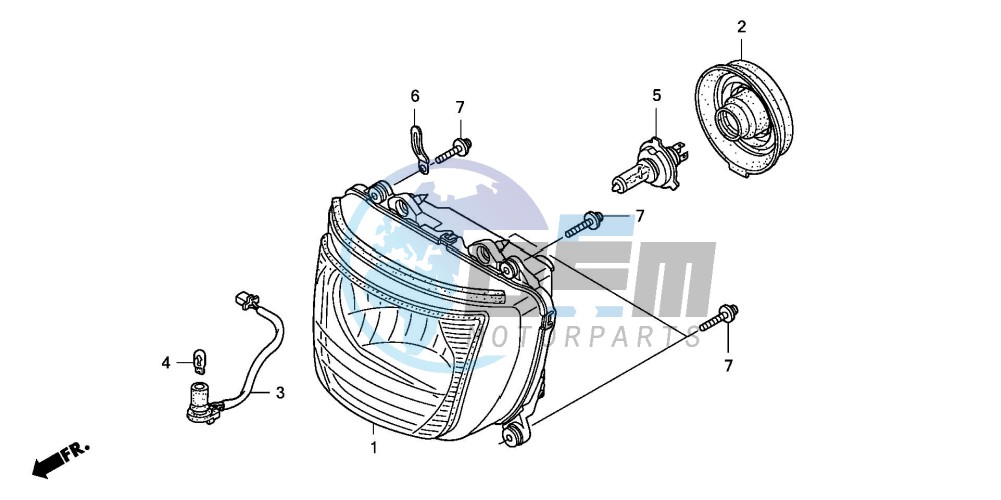 HEADLIGHT (CB1300S/SA)