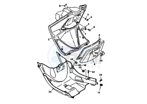 XC K CYGNUS R 125 drawing LEG SHIELD