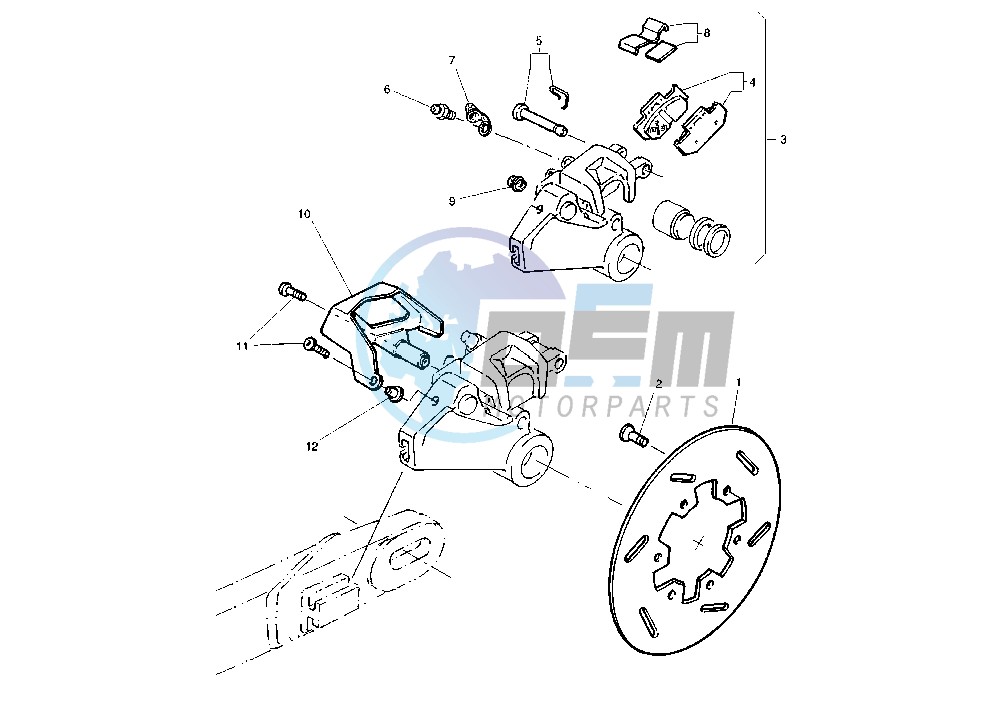 REAR BRAKE CALIPER