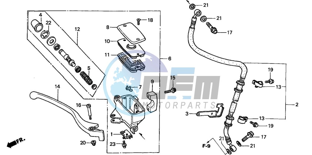 FR. BRAKE MASTER CYLINDER