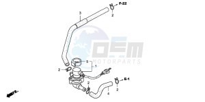 FJS600D 400 SILVER WING drawing AIR INJECTION VALVE