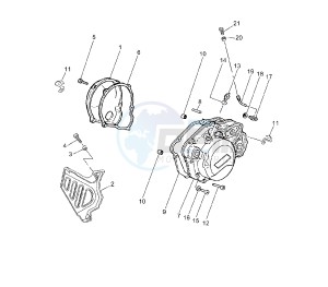 TZR 50 drawing CRANKCASE COVER