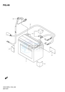 GSX1300R (E2) Hayabusa drawing BATTERY (GSX1300RL1 E51)