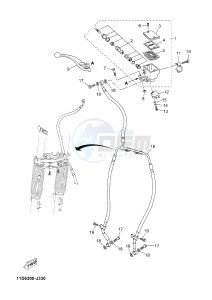 XTZ660Z TENERE (11D9) drawing FRONT MASTER CYLINDER