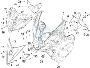 Nexus 125 e3 drawing Front shield