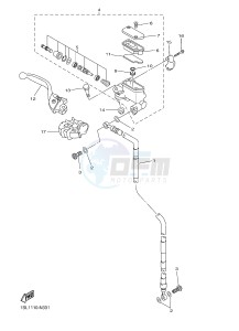 YZ450F (B115 B116 B117) drawing FRONT MASTER CYLINDER