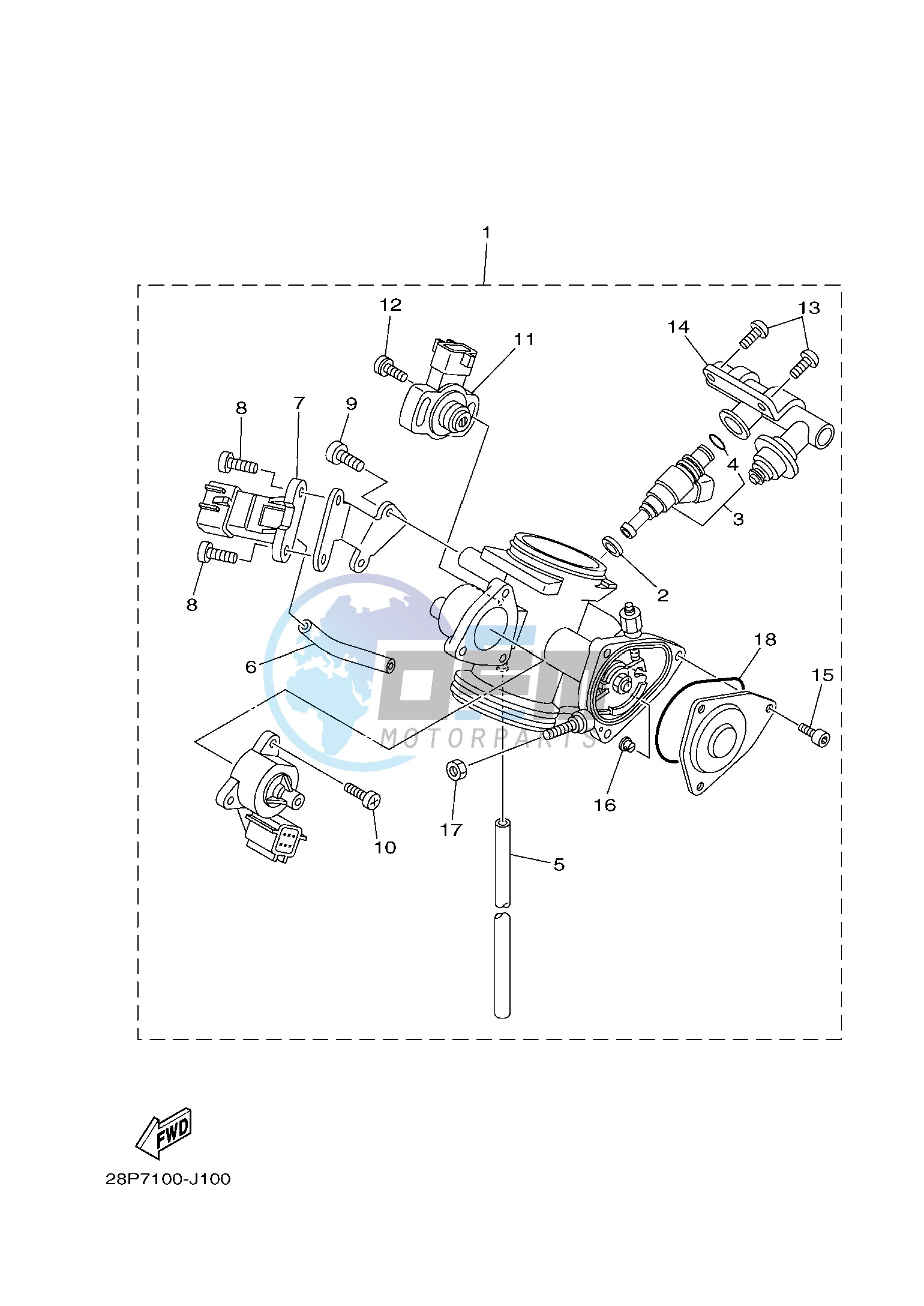 THROTTLE BODY ASSY 1