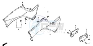 TRX350FE RANCHER 4X4 ES drawing BODY COVER