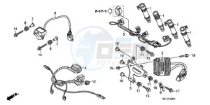 CBR600RA9 Europe Direct - (ED / ABS MME) drawing SUB HARNESS